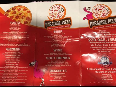 Best Dining in Cape Coral, Southwest Gulf Coast See 52,129 Tripadvisor traveler reviews of 413 Cape Coral restaurants and search by cuisine, price, location, and more. . Paradise pizza cape coral menu